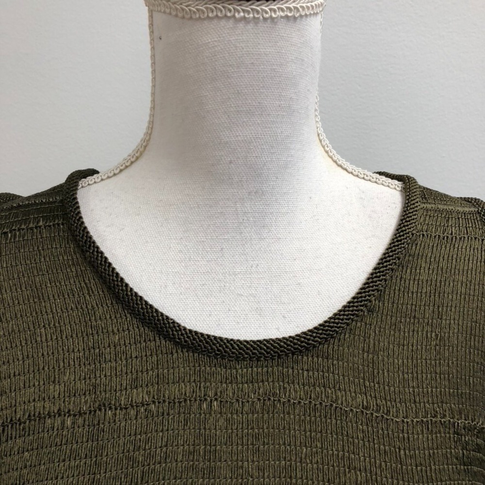 Tom Ford Olive Green Knit Top- Women - Picture 3 of 16